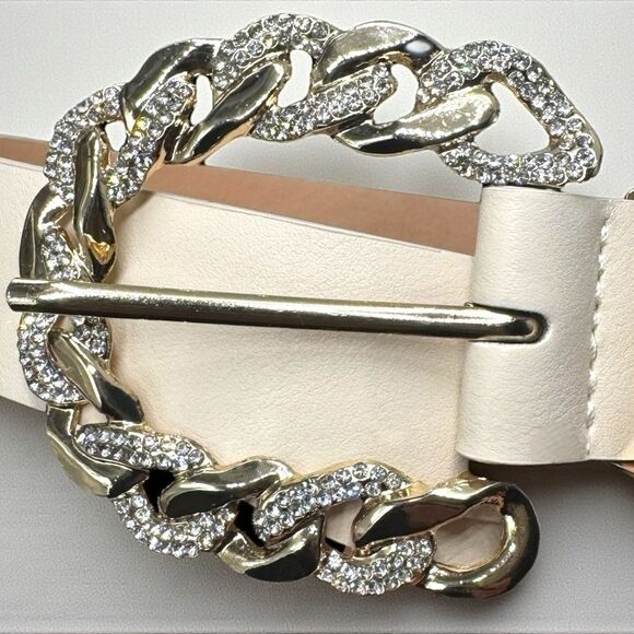 Ayure Gemstone Leather Belt l Gold Hardware l Medium l NWT - Picture 9 of 12